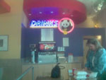 Panda drinks